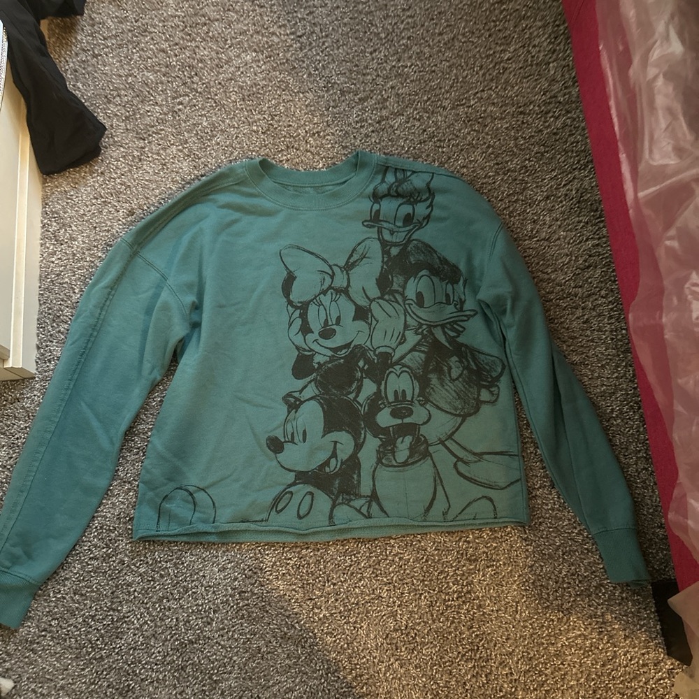 Disney Kids Teal Sweatshirt with Characters